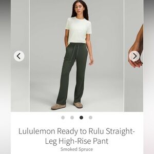 Wanted ISO don’t buy Lululemon ready to Rulu straight leg pants black Sz 2